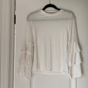 Ruffle sleeve top